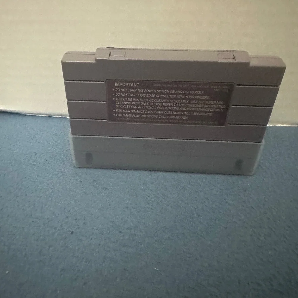 Super Nintendo SNES Super Scope 6 Game Cartridge SNS-LR-USA with Dust Cover
